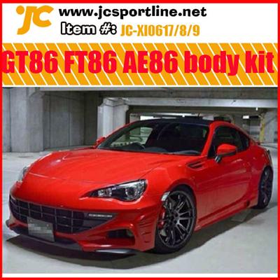 GT86 FT86 AE86 Body Kit for Toyota 86 F err ari Look Front Rear Bumper Side Sikirts