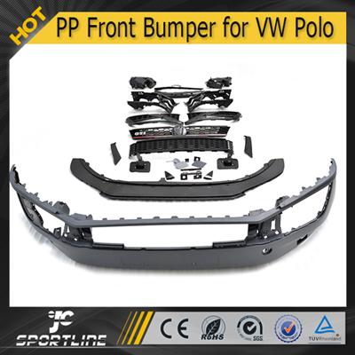 PP GTI R Front Bumper for VW Polo GTR R 2011 2012 2013 2014 2015