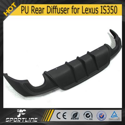 JC Auto Parts Sport PU Black Unpainted Rear Diffuser for Lexus IS250 IS350 ISF Only 2014 2015