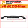 car rear diffuser spoiler lip 2008~ 2013 for bmw e92 e93 m-tech 335i carbon fiber