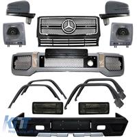 Complete Conversion W463 G65 G63 AMG Look Body Kit Bumper Grille Cover Mirror Taillights Black