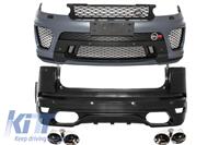 Complete Body Kit Rover Sport L494 (2013-up) SVR Design Bumpers Muffler Tips