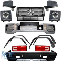 Complete Conversion W463 G65 G63 AMG Look Body Kit Bumper Grille Cover Taillights CHROME