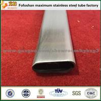 300 Series A312 Flat Oval Stainless Steel Slot Tube