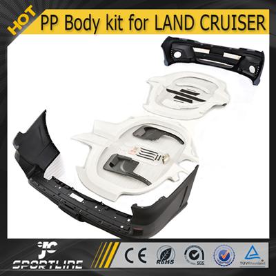 JC Auto Parts (Front and rear bumper FRP wheel arch flares) PP Body kits for Toyota Land Cruiser LC200 570R 12-15