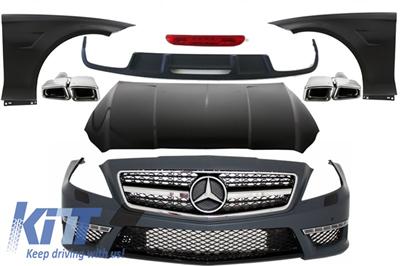 Complete Body Kit Mercedes W218 CLS (2011-up) AMG Design Bumper Fenders Hood Exhaust Muffler Tips