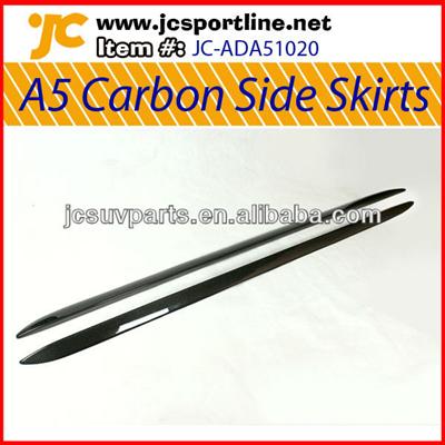 A5 4D carbon car side skirts for Audi 2010-11 model