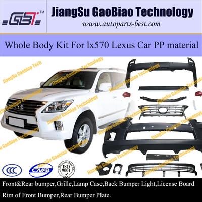 Whole body kit for lx570 lexus car PP material