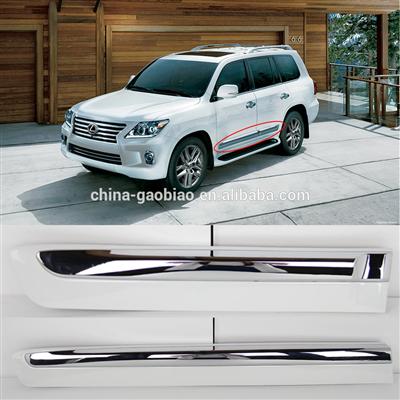 Toyota lexus lx570 rocker panel chrome white LH+RH four pieces