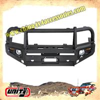 Steel material black surface Front bumper suit land cruiser 105 LC105