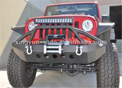 Front Bumper with hooks for Jeep Wrangler 07-12 (with light tab,without light)