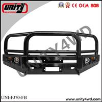 Rolled Steel 4X4 bull bar front bumper for land cruiser 70 series