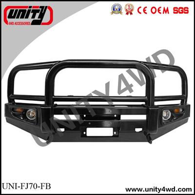 Rolled Steel 4X4 bull bar front bumper for land cruiser 70 series