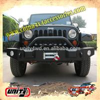 Wholesale price highly quality steel front bumper for JK wrangler 2007 onwards