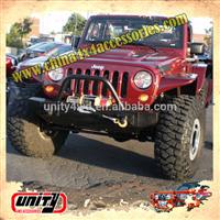 9 years experience manufacture top quality steel bull bars Foreign hot selling JK front bumper