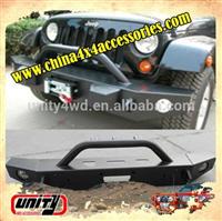 Competitive price Steel black Bull Bar for 07+ Wrangler JK vehicles bumper