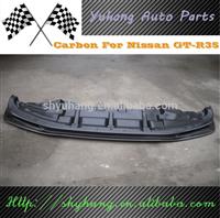 FOR R35 GTR TS TOP-SECRET STYLE FRONT BUMPER LIP SPLLITER WITH UNDERTRAY CARBON FIBER