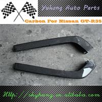 FOR 1999-2002 Skyline R34 GTR Nismo Style Carbon Fiber Rear Bumper Corner Spats Attachment