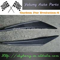 FOR EVOLUTION EVO 6 VI JM STYLE AERO CANARDS FOR OE FRONT BUMPER CARBON
