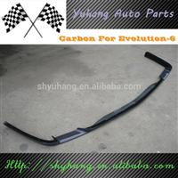 For 1999-2000 Mitsubishi Evolution EVO 6 Carbon Fiber Front Lip Tommi Makinen Edition OEM-Style