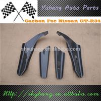 FOR Skyline R34 GTR Front Bumper Carbon Fiber Canards 4pcs