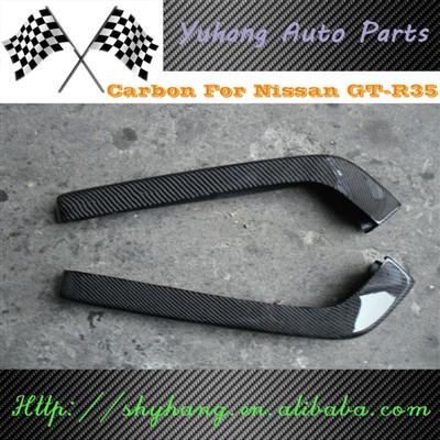 FOR 1999-2002 Skyline R34 GTR Nismo Style Carbon Fiber Rear Bumper Corner Spats Attachment