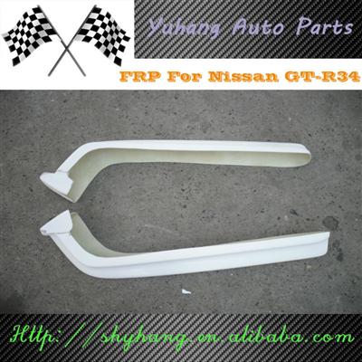 FOR 1999-2002 Skyline R34 GTR Nismo Style FRP Rear Bumper Corner Spats Fiberglass