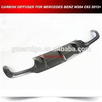 SPORT CARBON REAR BUMPER DIFFUSER LIP SPOILER FOR MERCEDES BENZ W204 C63 2012+