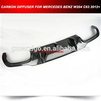 For Mercedes Benz W204 C-Class LCI Sport Carbon Fiber Rear Bumper Diffuser C300 C63