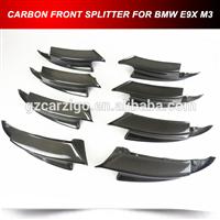 FRONT BUMPER FLAPS SPOILER FIT FOR BMW E90 E92 M3 CARBON FIBER
