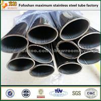 Modern Building Design Stainless Steel Eliptical Pipe Stainless Steel Section Tube