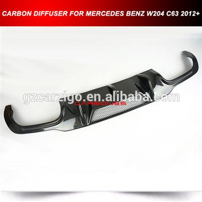 For Mercedes Benz W204 C-Class LCI Sport Carbon Fiber Rear Bumper Diffuser C300 C63