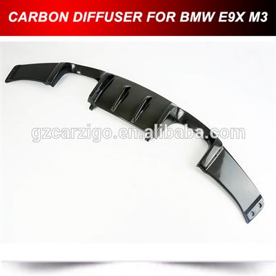 FOR BMW E90 E92 E93 M3 HM TYPE CARBON FIBER BUMPER DIFFUSER LIP SPOILER