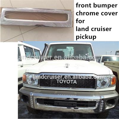 front bumper chrome frame for land cruiser pickup lc70 2014-15