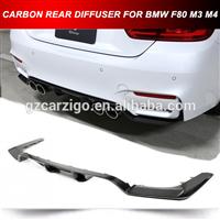 CAR REAR DIFFUSER CARBON FIBER BUMPER LIP 3D TYPE FOR BMW F80 F82 M3 M4