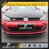 GTI MK7 Carbon Car Front Bumper Lip Spoiler for VW GOLF7 VII GTI 2014 up