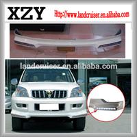 front lip spoiler for prado fj120 with led daytime running light 2003-2009