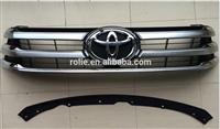 Black chrome front grill grille for Toyota Hilux Revo 2015 2016 Accessories