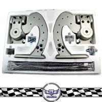 Car Auto Parts 90 Degrees Silver Lambo Door Kit