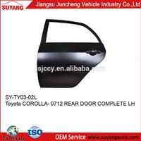 JUNCHENG Rear Door for Toyota Corolla 07-12 Auto Spare Parts