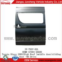 car accessories for auto car sliding doors for Toyota Haice 2005 (High Roof) spare parts auto