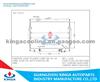 High Efficiency Aluminum Radiator Tank For MITSUBISHI Vehicle L047/ PICKUP L200'86-91 AT DPI 1148