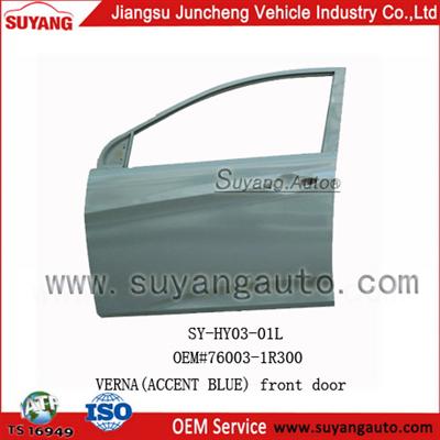 Hot selling for Front Door (LEFT HAND)FOR HYUNDAI VERNA(ACCENT BLUE) hyundai accent accessories