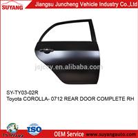 Good Quality Rear Door for Toyota Corolla 07-12 japanese car spare parts