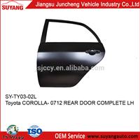 Good Quality Rear Door for Toyota Corolla 07-12 classic toyota car body parts