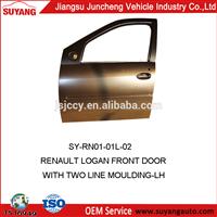 High Quality Steel Front Door With Two Line Moulding-LH For Renault Logan Auto Parts