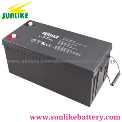 Solar Gel Battery 12V250ah Storage UPS Battery With 3years Warranty