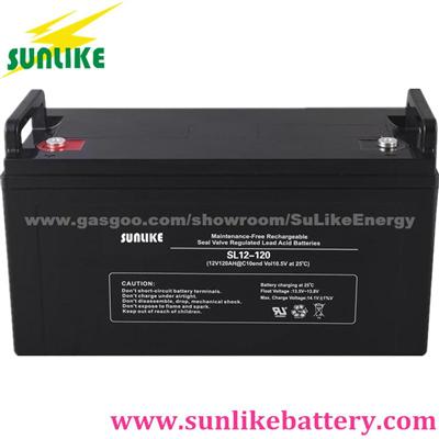 Deep Cycle UPS 12V180ah Solar Power Battery With 12years Life