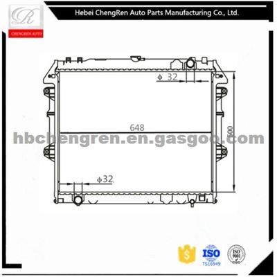 Car Cooling Radiator OEM 16400-0C180 Steel Radiator Assy For Toyota Hilux