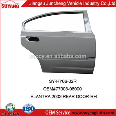 OEM SONATA ELANTRA 2003 Right Rear Door For Korea Hyundai Auto door